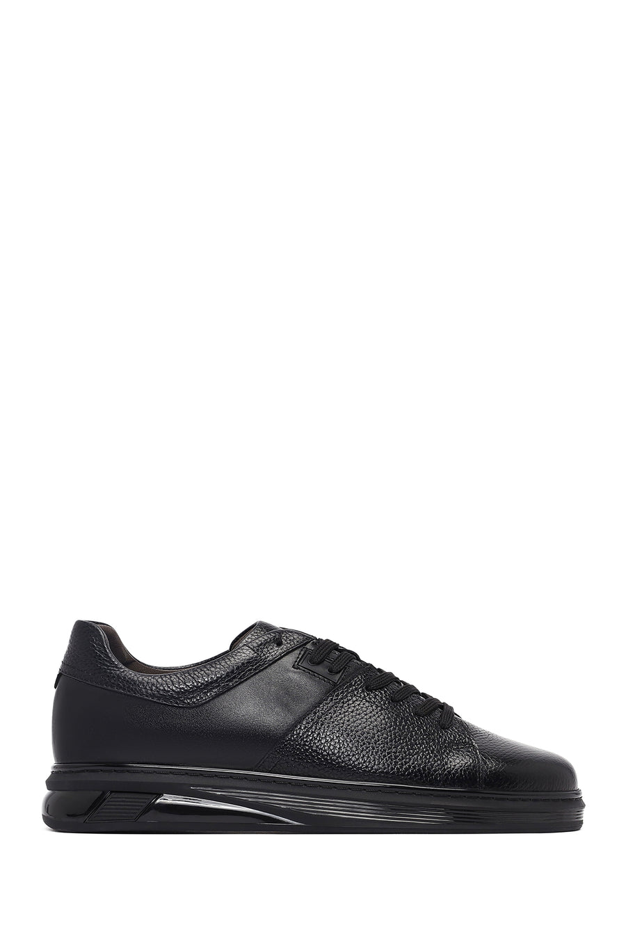 Men's Black Lace-Up Leather Sneaker 25SFD750118 | Derimod