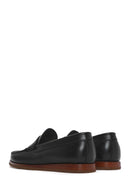 Men's Black Leather Casual Loafer | Derimod
