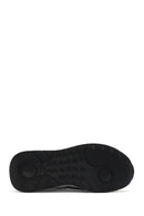 Men's Black Lace-up Thick-Sole Leather Sneaker | Derimod