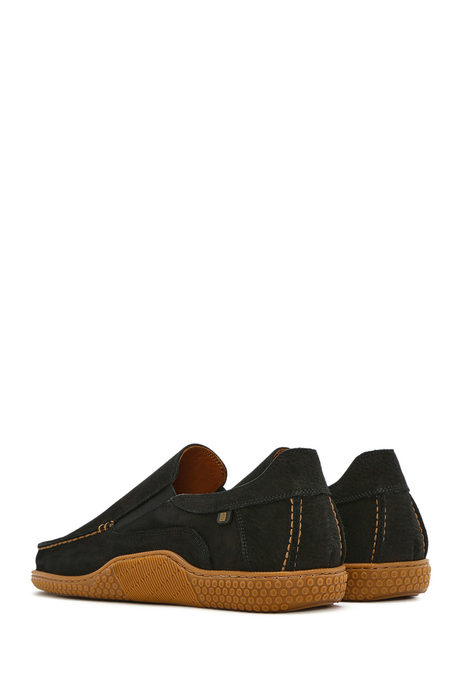 Men's Black Nubuck Leather Casual Loafer