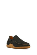 Men's Black Nubuck Leather Casual Loafer | Derimod
