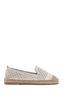 Kadın Bej Fileli Süet Espadril | Derimod