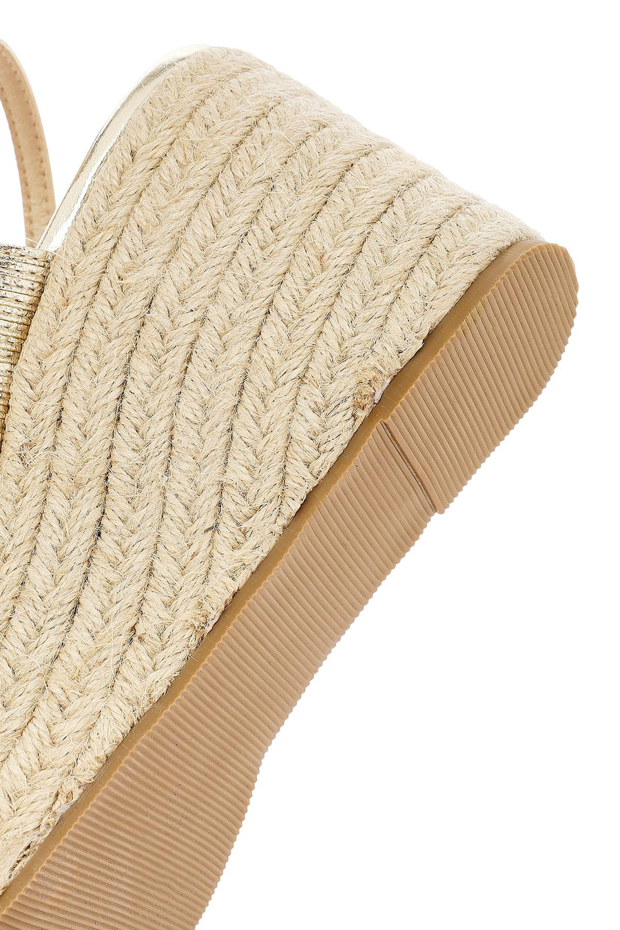 Women's Gold Ankle Buckle Chunky Heel Metallic Sandals