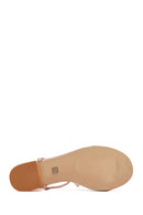 Women's Pink Stone Flip Flops Sandals | Derimod
