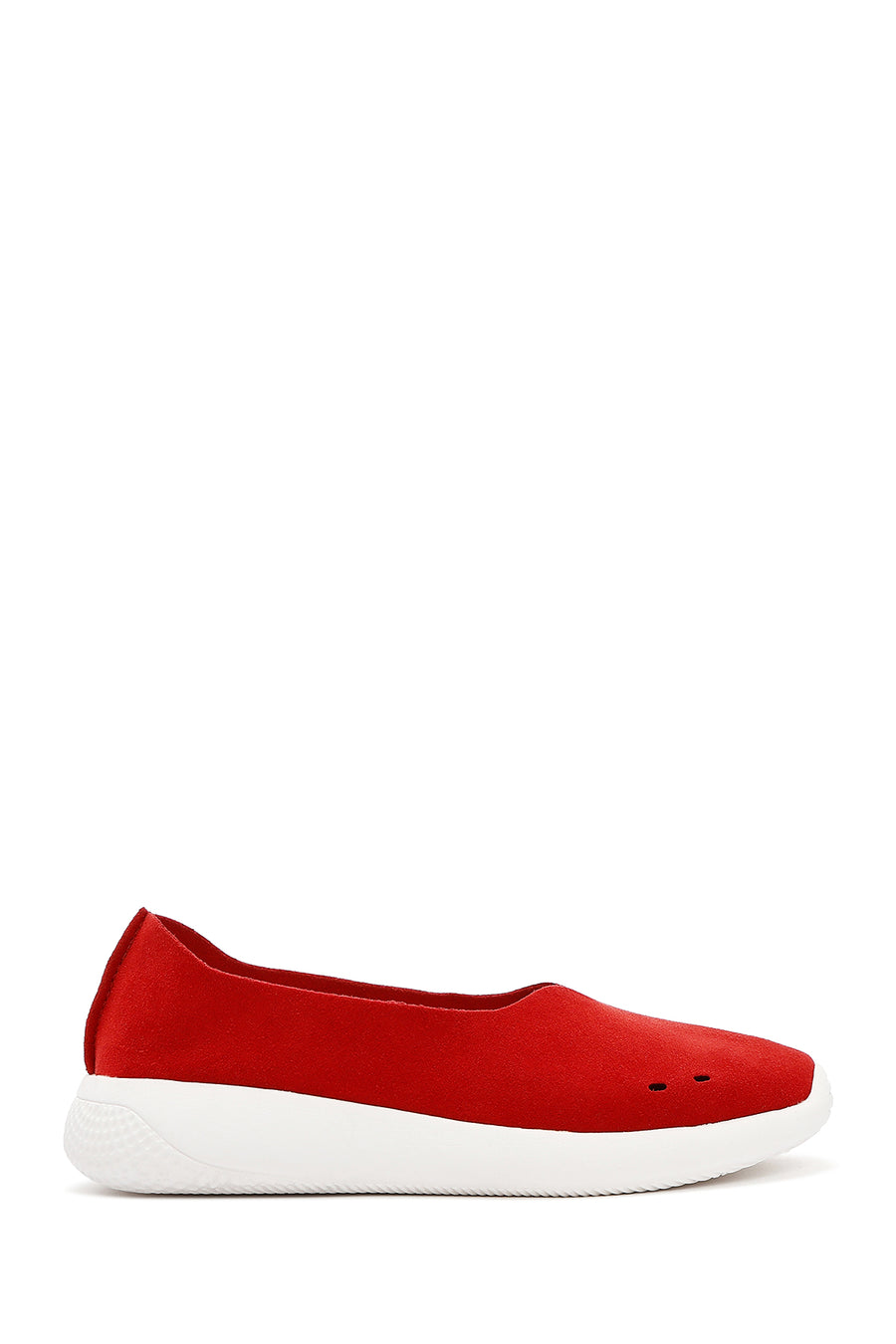 Kadın Kırmızı Süet Espadril 25SFE485510 | Derimod