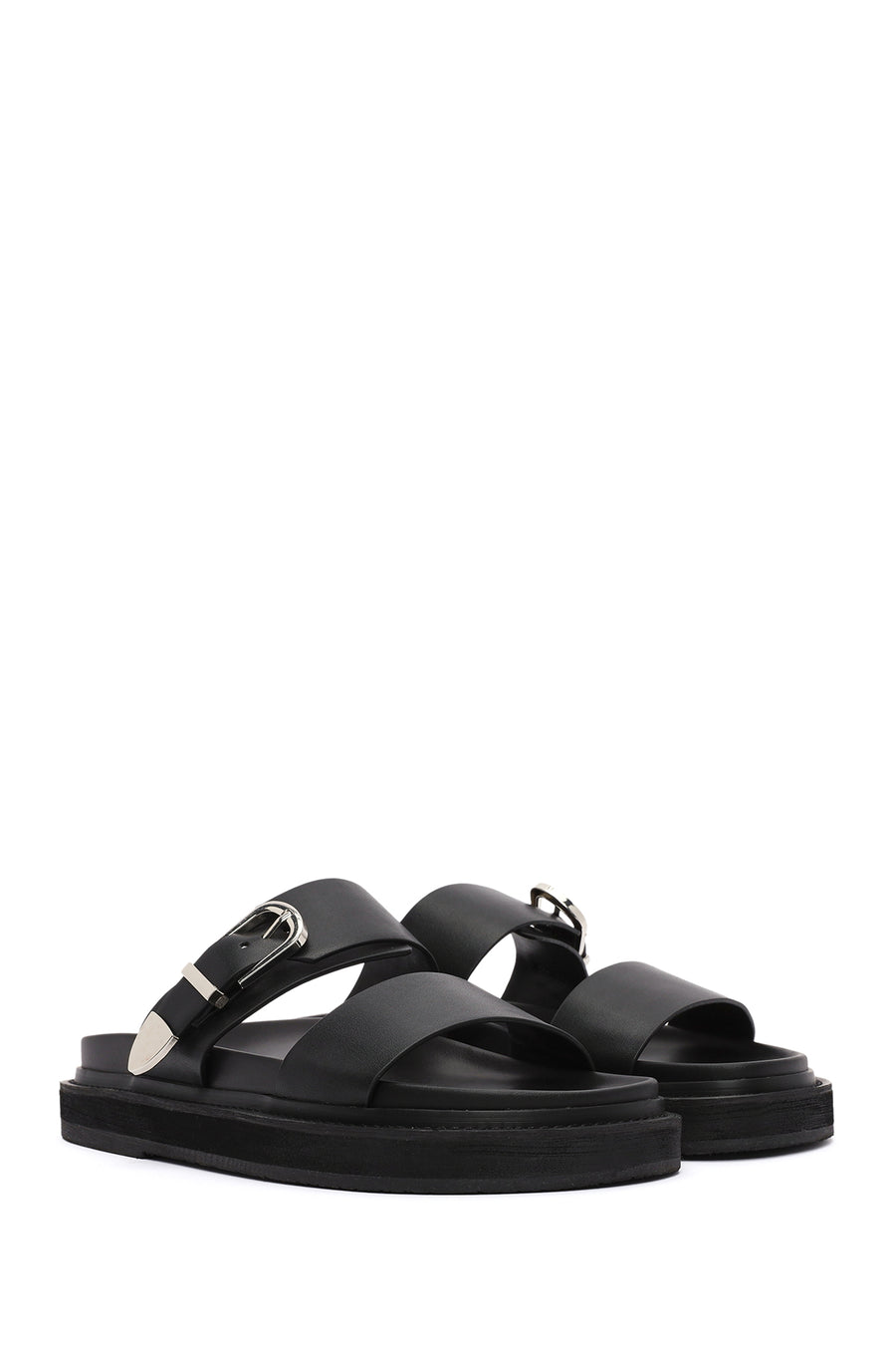 Kadın Siyah Tokalı Terlik