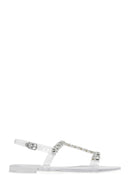 Women's Transparent Jelly Back Buckle Stone Sandals | Derimod