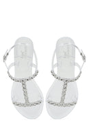 Women's Transparent Jelly Back Buckle Stone Sandals | Derimod