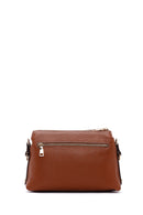 Women's Tan Long Strap Crocodile Crossbody Bag | Derimod