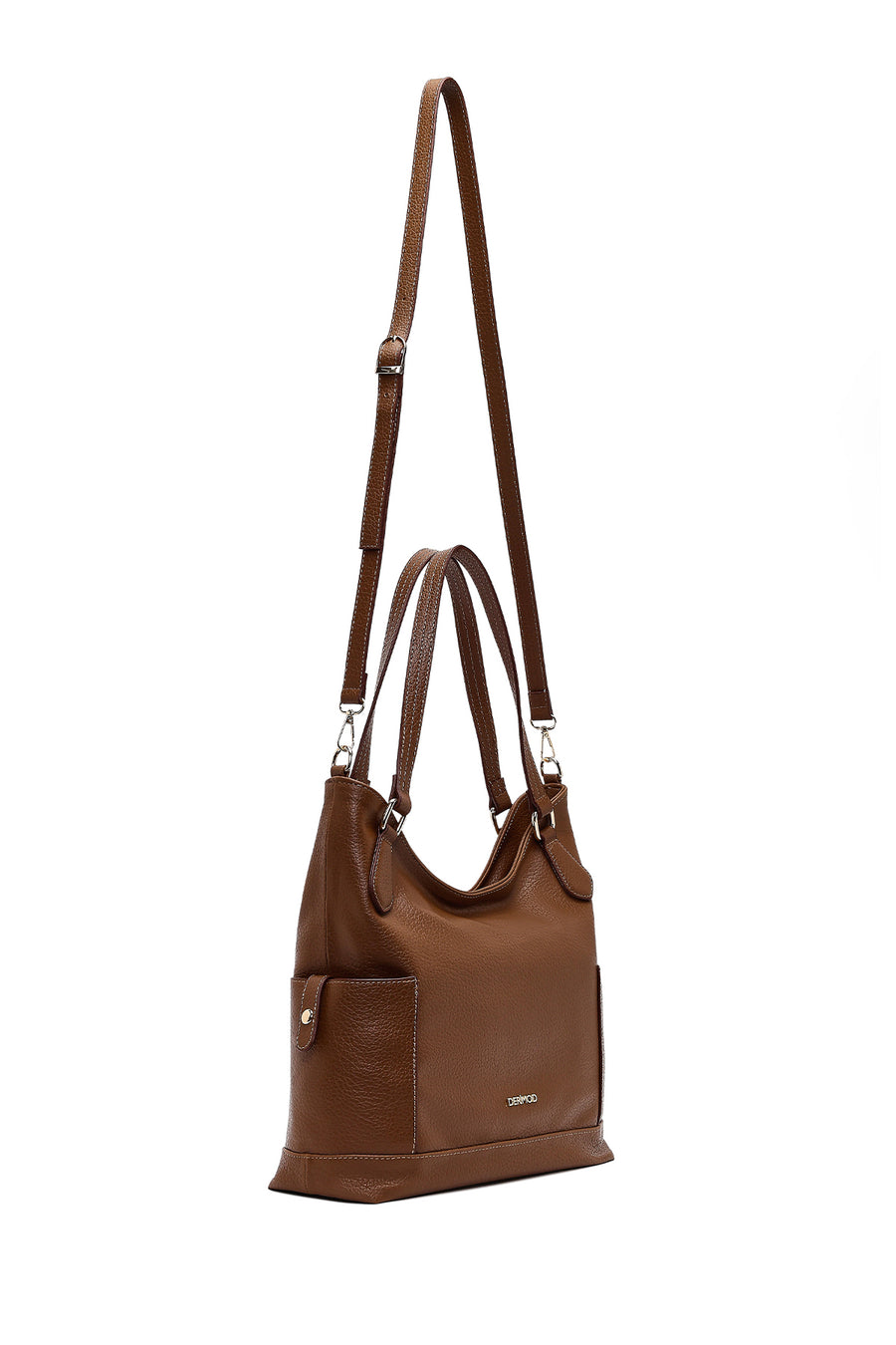 Women's Brown Long Strap Shoulder Bag