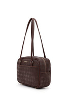 Women's Brown Printed Shoulder Bag | Derimod