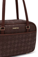 Women's Brown Printed Shoulder Bag | Derimod