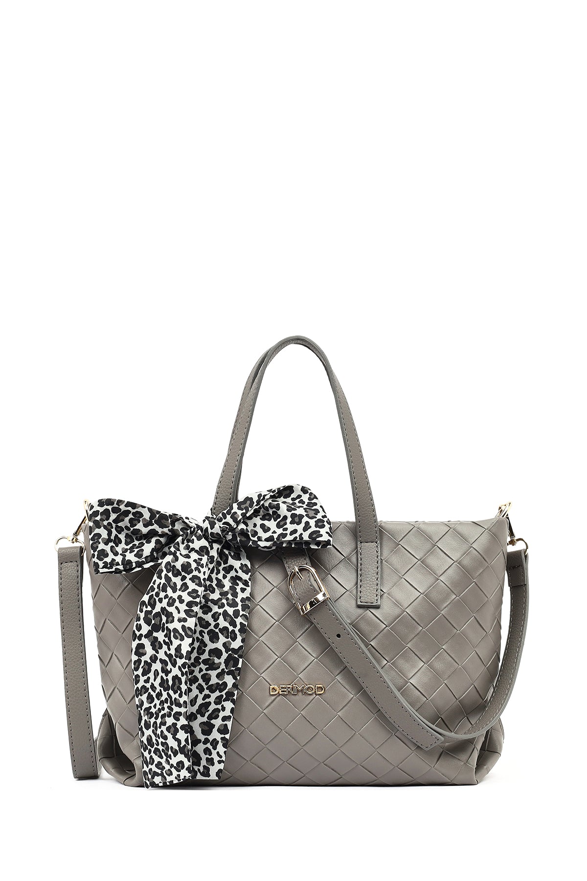 Women's Grey Long Strap Knitted Shoulder Bag 25WBD238429 | Derimod