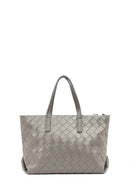 Women's Grey Long Strap Knitted Shoulder Bag | Derimod