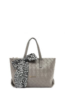 Women's Grey Long Strap Knitted Shoulder Bag | Derimod
