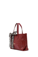 Women's Burgundy Long Strap Knitted Shoulder Bag | Derimod