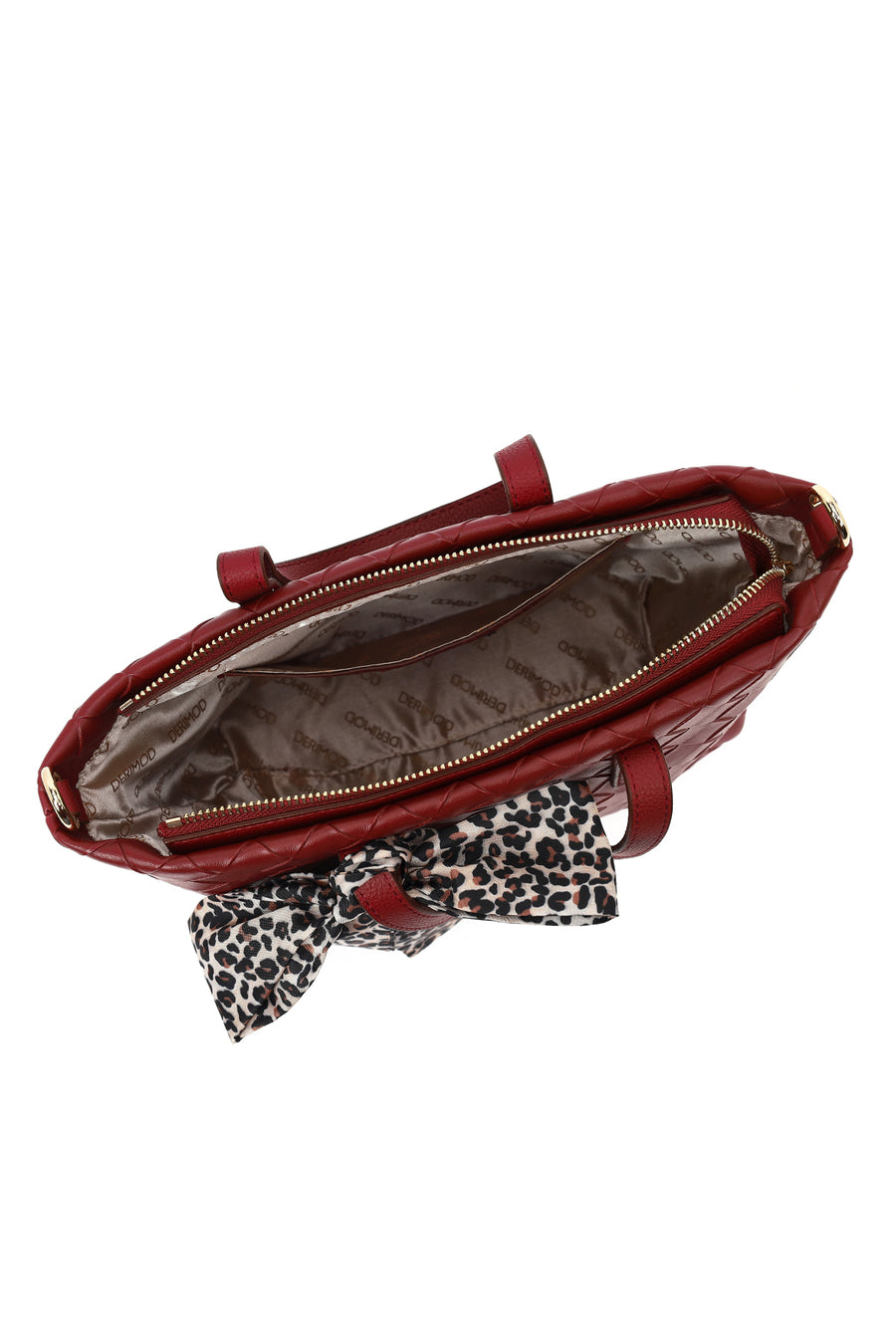 Women's Burgundy Long Strap Knitted Shoulder Bag