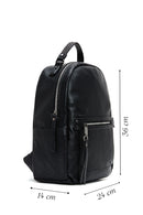 Women's Black Metal Detailed Backpack | Derimod