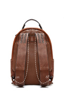 Women's Tan Metal Detailed Backpack | Derimod