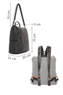Women's Gray Long Strap Casual Backpack | Derimod