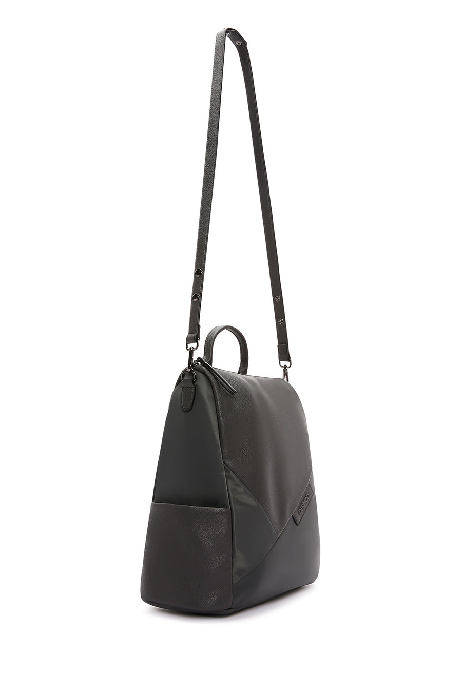 Women's Gray Long Strap Casual Backpack