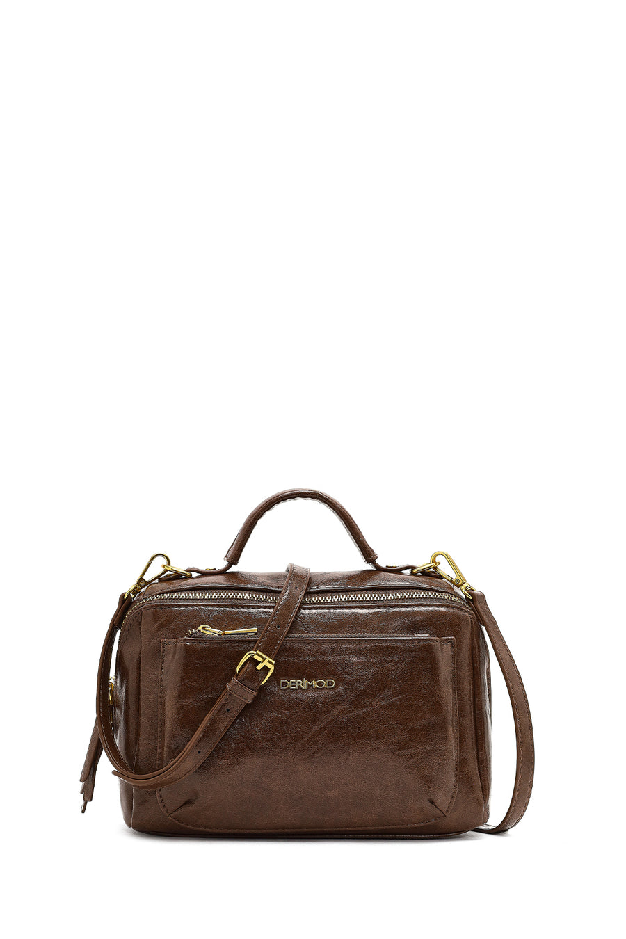Women's Brown Long Strap Crossbody Bag 25WBD252218 | Derimod