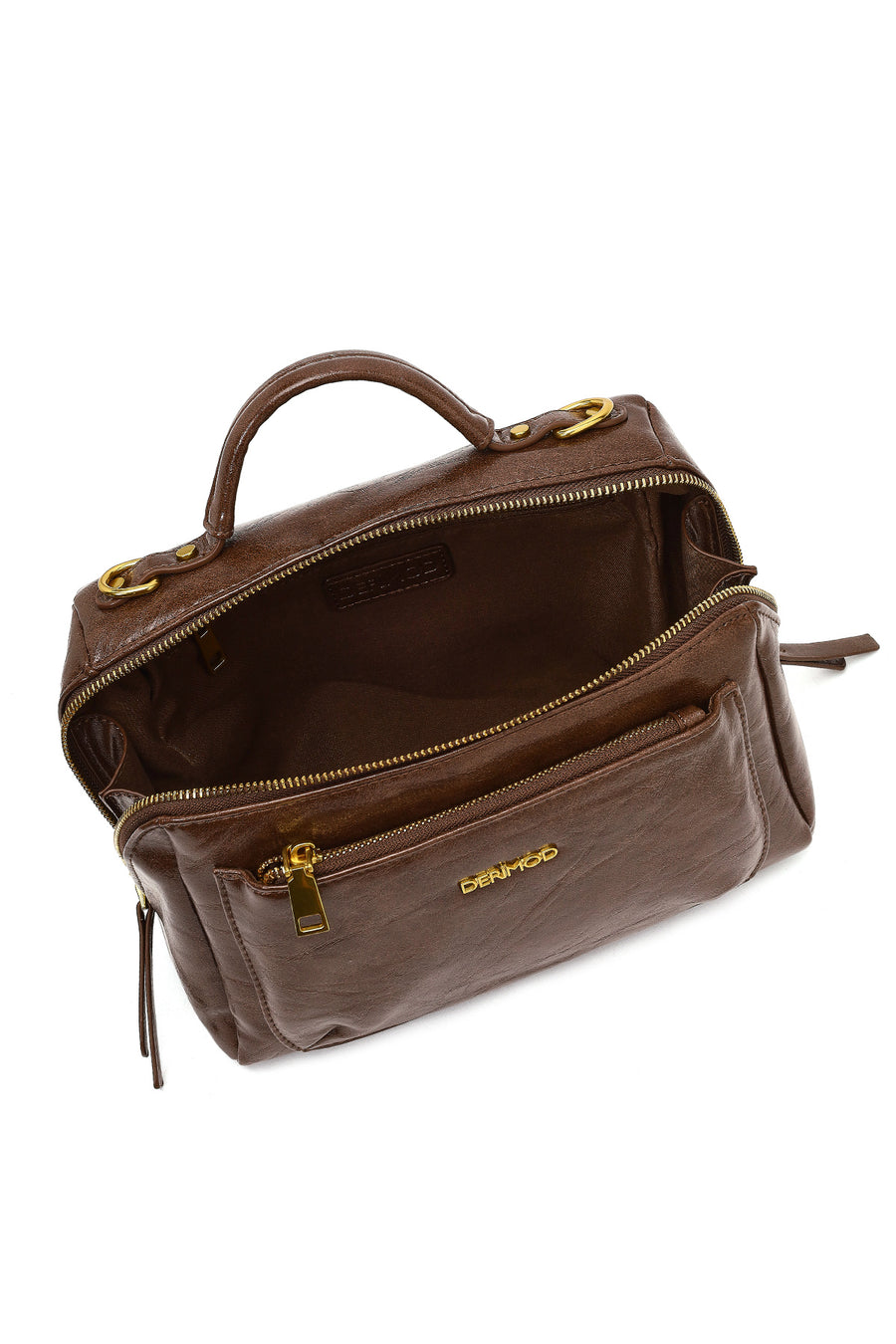 Women's Brown Long Strap Crossbody Bag