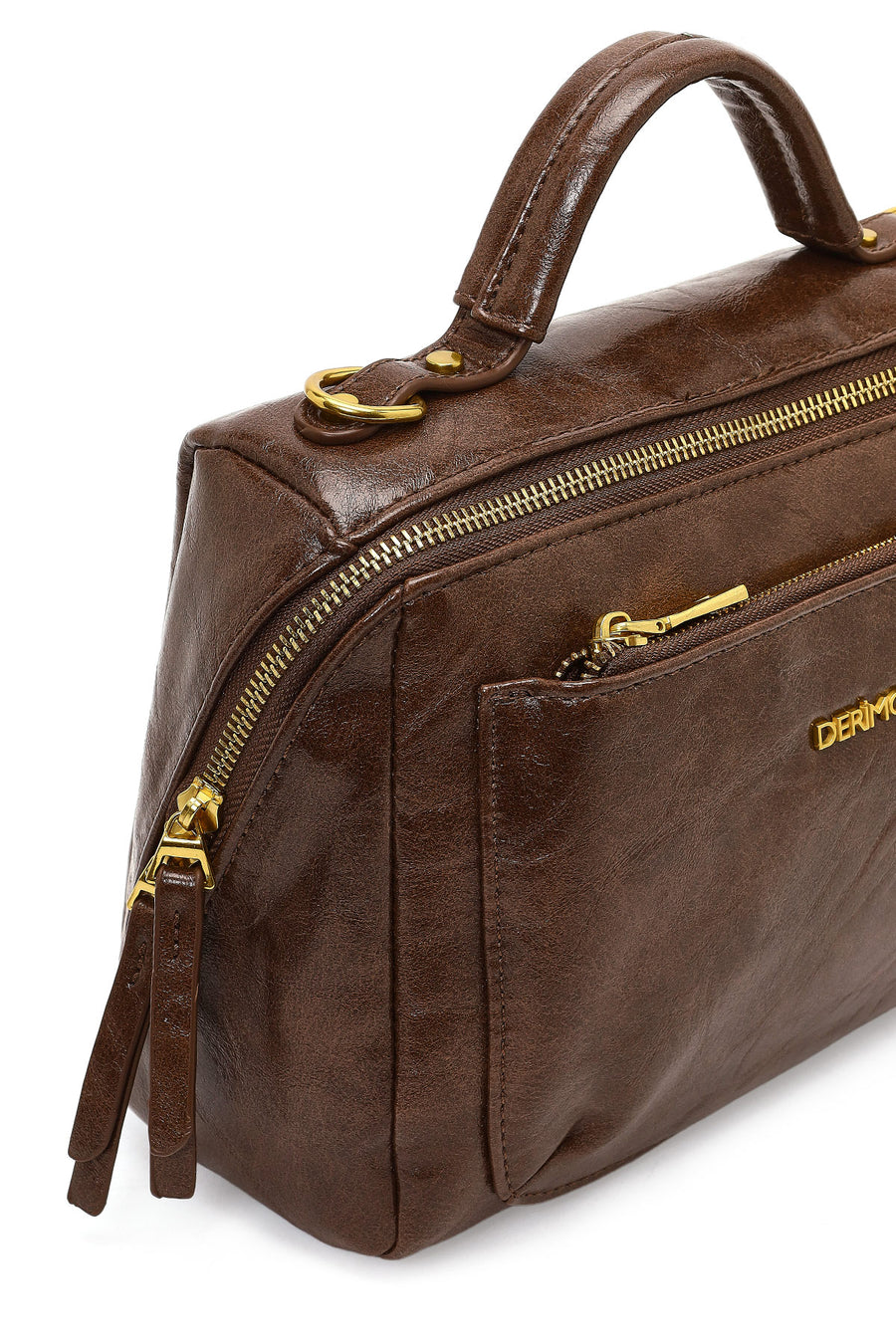 Women's Brown Long Strap Crossbody Bag