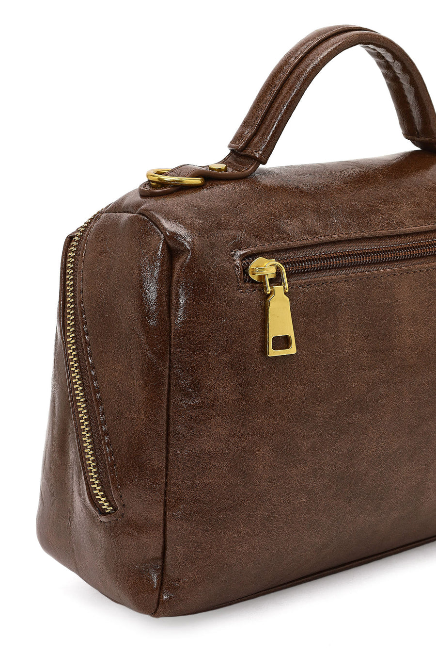 Women's Brown Long Strap Crossbody Bag