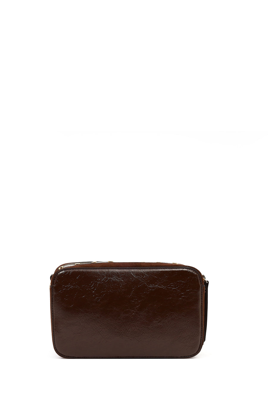 Women's Brown Long Strap Patterned Crossbody Bag