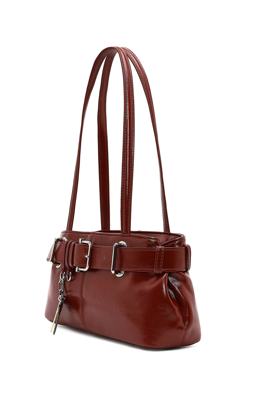 Women's Red Patent Leather Shoulder Bag