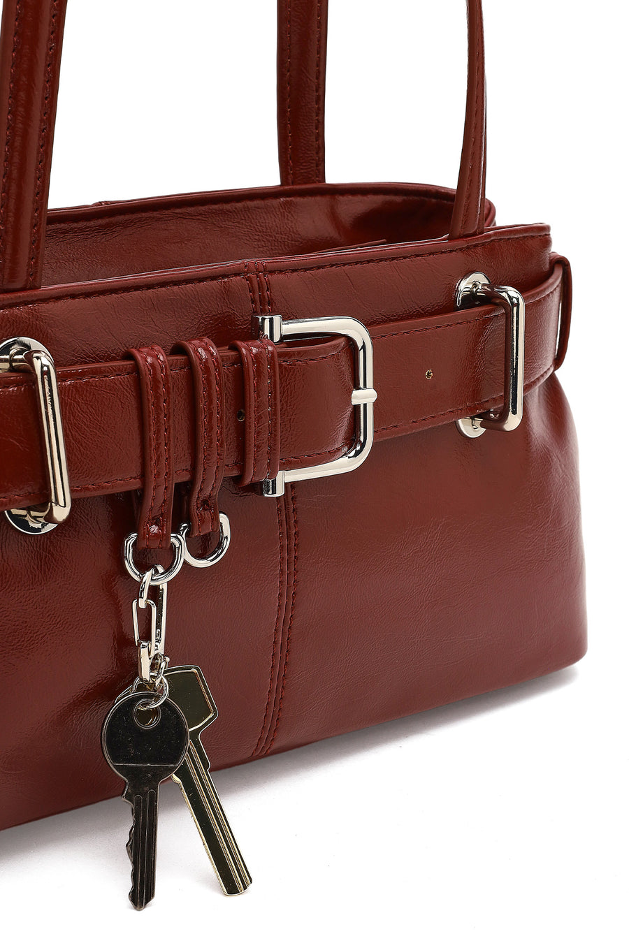 Women's Red Patent Leather Shoulder Bag