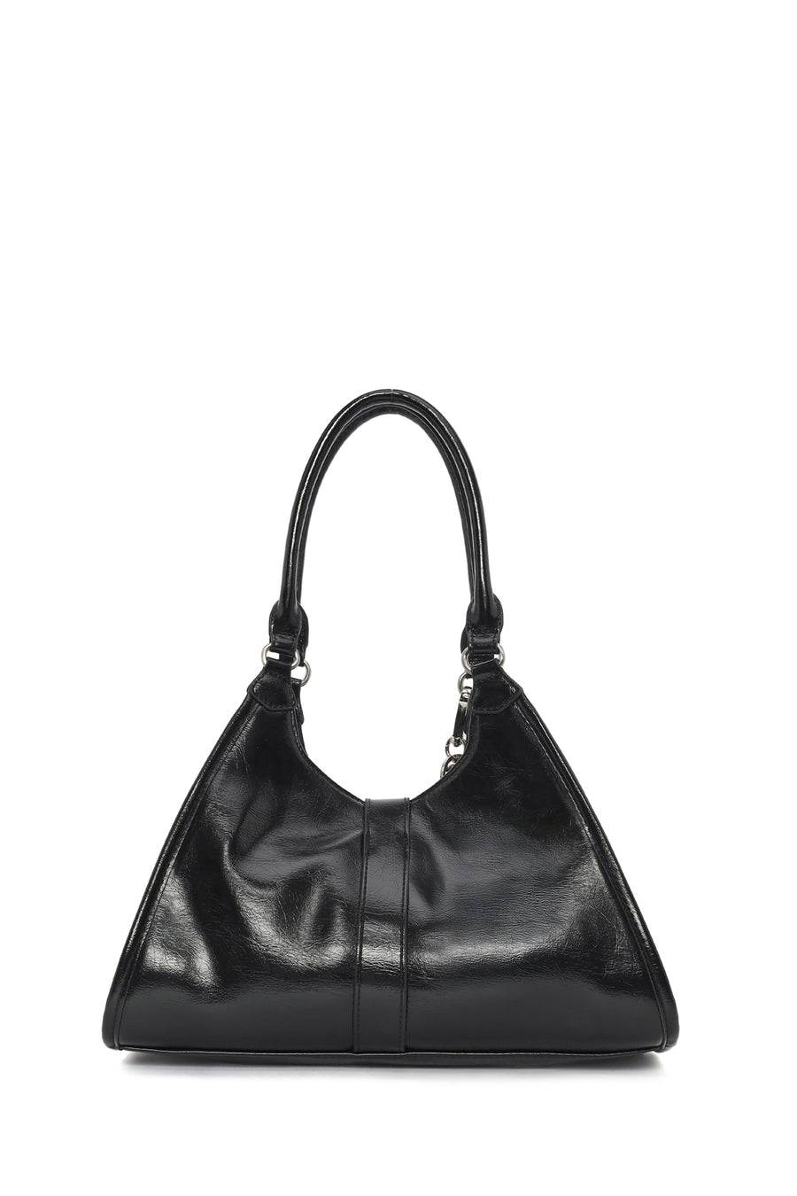 Women's Black Charm Shoulder Bag