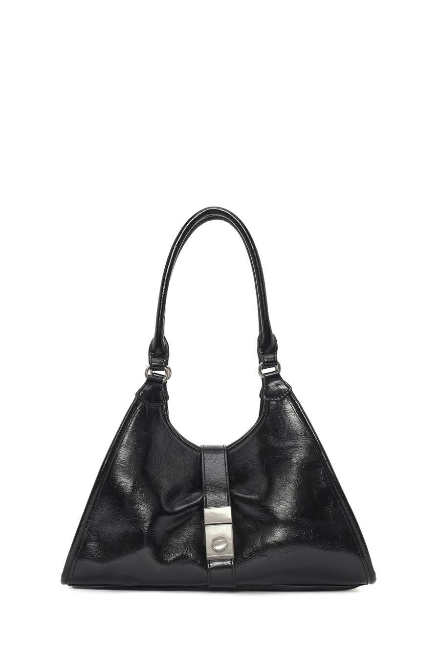 Women's Black Charm Shoulder Bag
