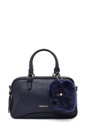 Women's Navy Blue Long Strap Accessorized Shoulder Bag | Derimod
