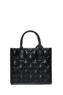 Women's Black Long Strapped Quilted Sleeve Accessorized Handbag | Derimod