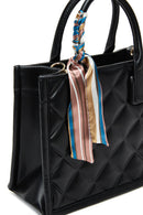 Women's Black Long Strapped Quilted Sleeve Accessorized Handbag | Derimod