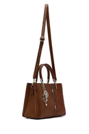 Women's Brown Printed Long Strap Shoulder Bag | Derimod