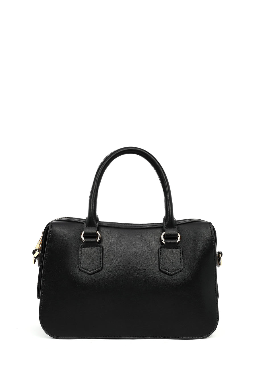 Women's Black Long Strap Knit Detailed Handbag