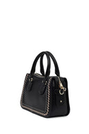 Women's Black Long Strap Knit Detailed Handbag | Derimod
