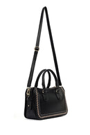 Women's Black Long Strap Knit Detailed Handbag | Derimod