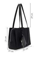 Women's Black Accessorized Classic Shoulder Bag | Derimod