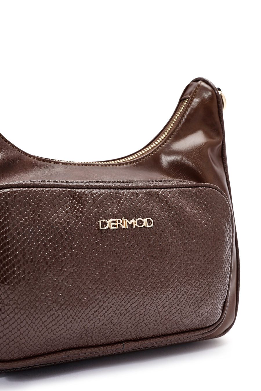 Women's Brown Double Strap Shoulder Bag