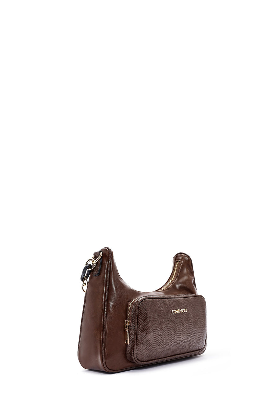 Women's Brown Double Strap Shoulder Bag