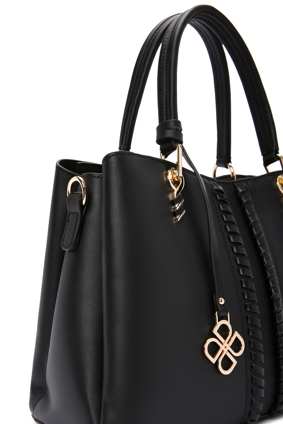Women's Black Long Strap Classic Shoulder Bag