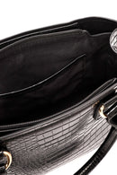 Women's Black Long Strap Crocodile Sleeve Bag | Derimod