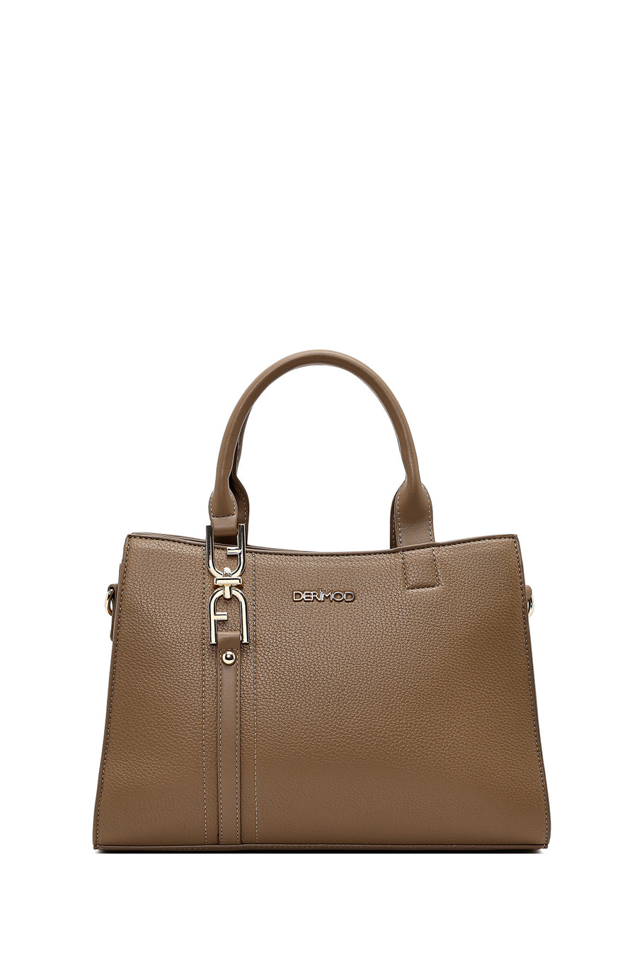 Women's Taupe Long Strap Classic Shoulder Bag