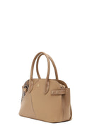 Women's Beige Long Strap Patterned Shoulder Bag | Derimod