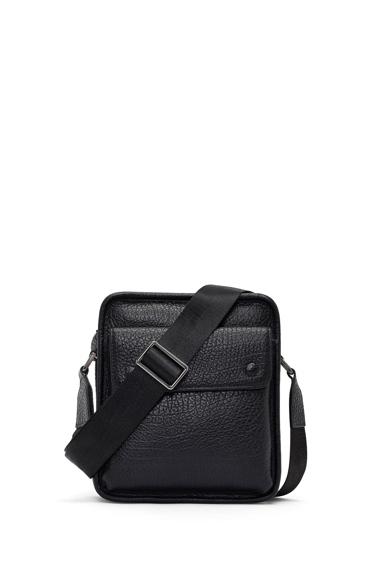 Men's Black Leather Messenger Bag 25WBD3000FT | Derimod