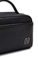 Men's Black Leather Handbag | Derimod
